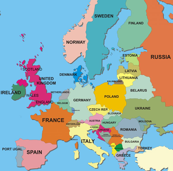 Map Of Scotland In Europe. Campsites. Holiday Park Map